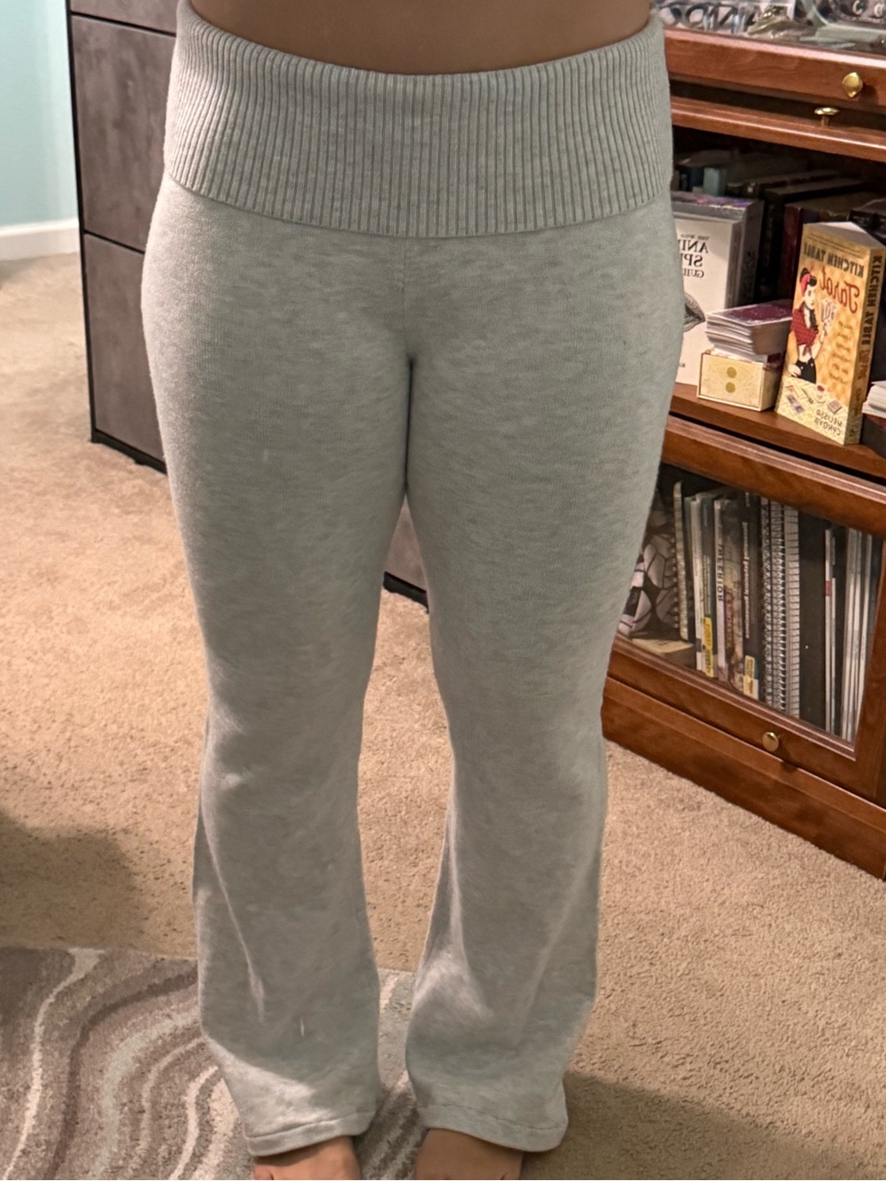 Gilly Hicks Light Heather Gray Knit Lounge Pants